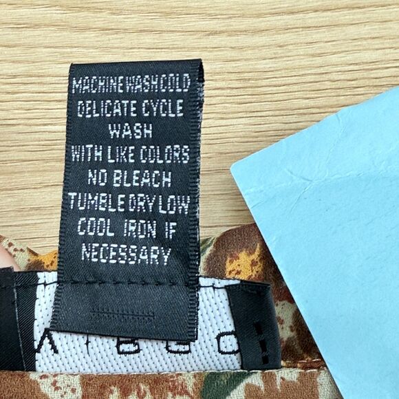 Virgo Resort Wrap Top Size 16 Floral Animal Print Sheer Vacation Tropical Cruise - Picture 6 of 9